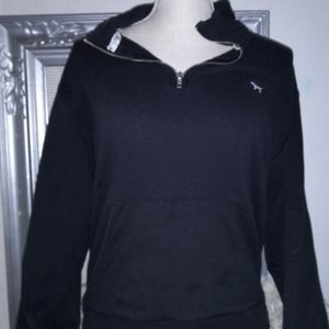 Vs Pink quarter zip sweater